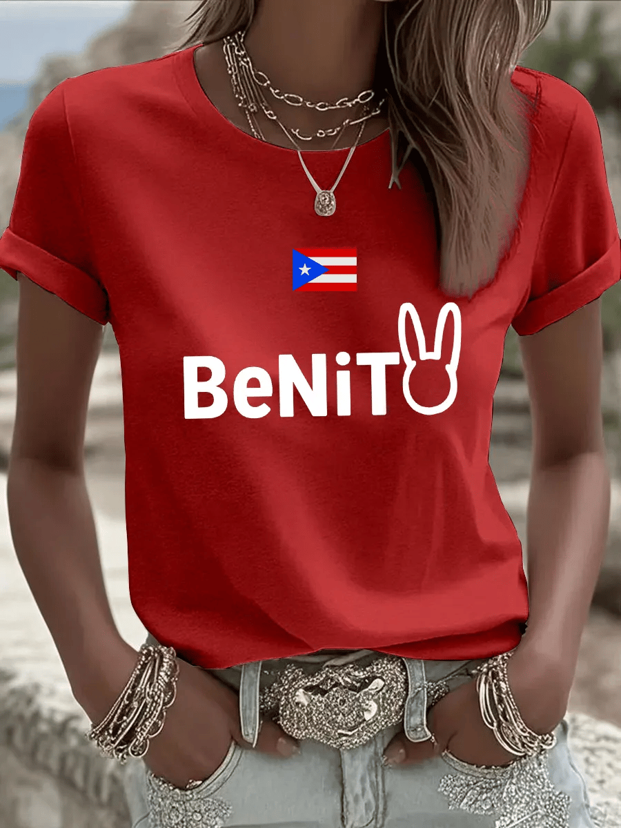 Women's Puerto Rico Print  T-shirt