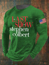 Men's Retro Last Show Print T-Shirt