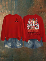 Women's   Football Print Sweatshirt