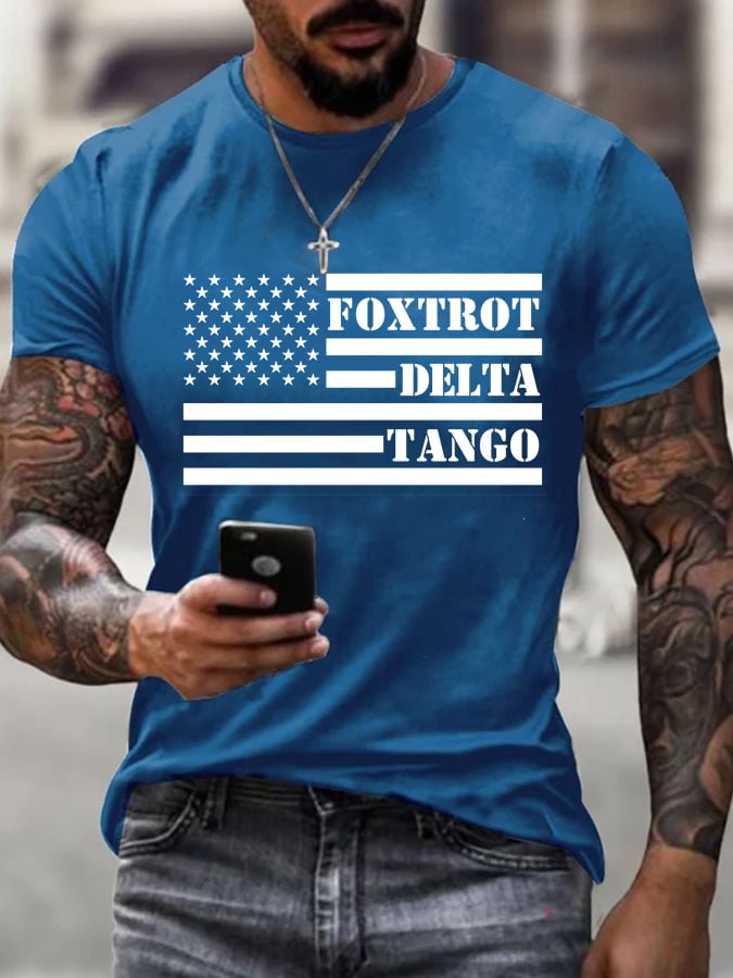 Men's  Print Short Sleeve Casual T-Shirt