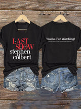 🔥Buy 3 Get 15% Off V-Neck Retro Last Show Print T-Shirt