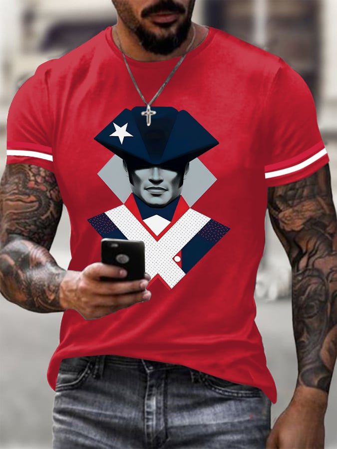 Men's football Printed Short-Sleeve T-Shirt