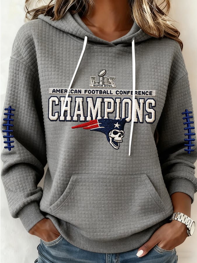 Women's Football Print Casual Sweatshirt