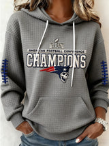 Women's Football Print Casual Sweatshirt