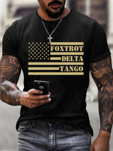 Men's  Print Short Sleeve Casual T-Shirt