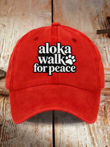 Walk For Peace Printed Baseball Cap