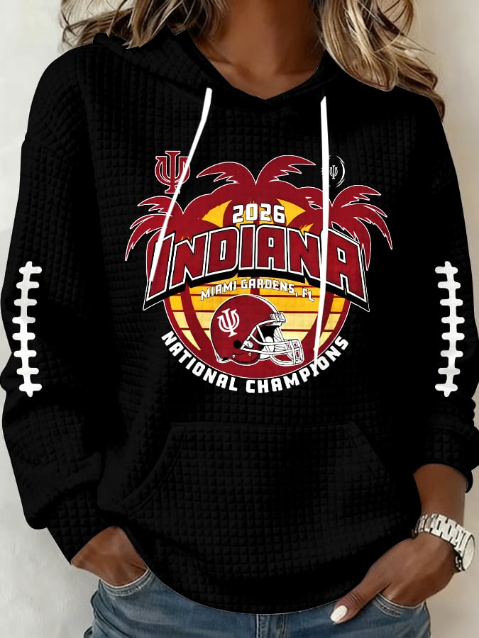 Women's Football Print Casual Sweatshirt