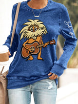 🔥Buy 3 Get 15% Off Women's Vintage Rock Tribute Print Casual Sweatshirt