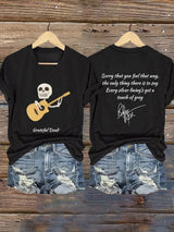 🔥Buy 3 Get 15% Off Women's Vintage Rock Tribute Print V Neck T-shirt