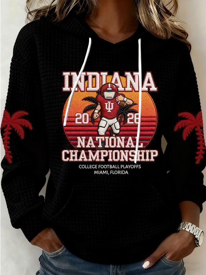 Women's Football Print Casual Sweatshirt