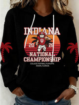Women's Football Print Casual Sweatshirt