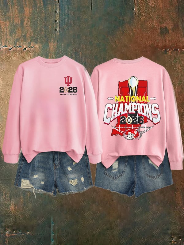 Women's   Football Print Sweatshirt