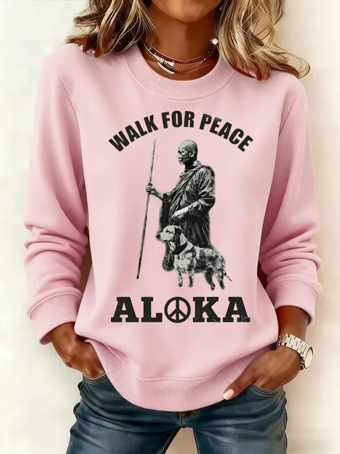 Women's Walk For Peace  Art Print Sweatshirt