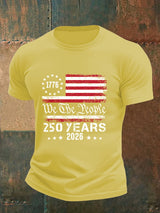 Men's 250 YEARS Print Round-Neck T-Shirt