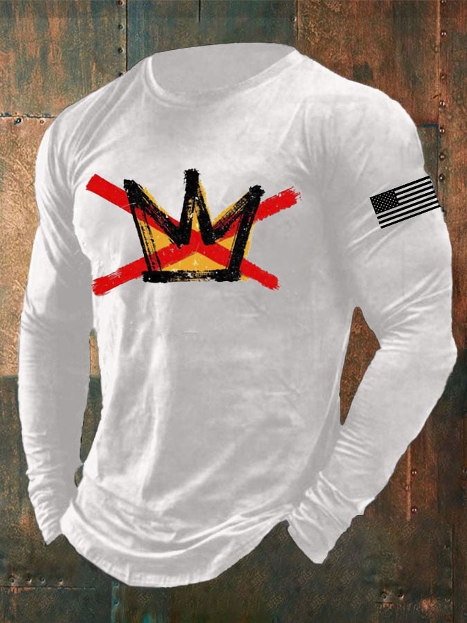 🔥Buy 3 Get 15% Off🔥Men's Vintage No Kings In America Printed Casual T-shirt