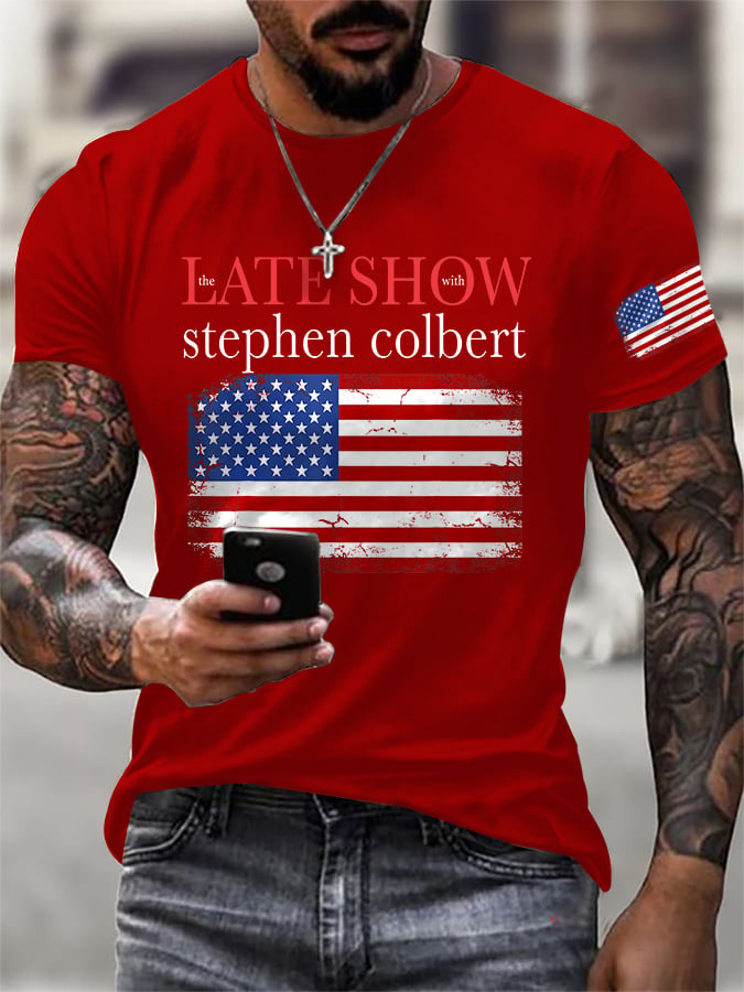 Men's Retro Last Last Show Print T-Shirt