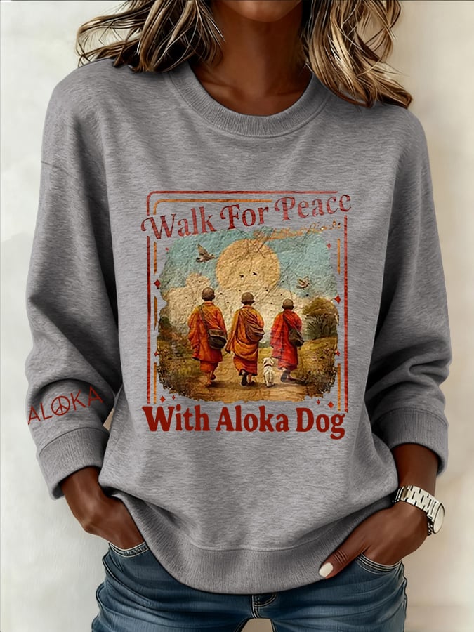 Women's Walk For Peace  Art Print Sweatshirt