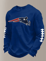 Men's Football Print Waffle T-Shirt