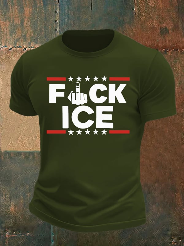 Men's ICE  Print  T-Shirt