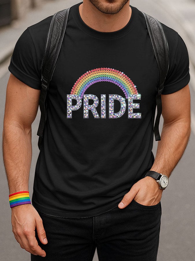 Men's Pride Month LGBTQ+ Printed Short Sleeve