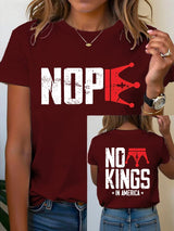 🔥Buy 3 Get 15% Off Women's  No Kings In America T-Shirt