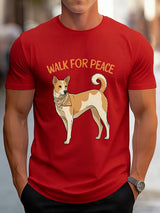 Men's Walk For Peace  Printed  Shirt