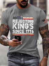 🔥Buy 3 Get 15% Off🔥Men's No Kings In America Printed Casual T-shirt