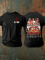 Men's  Football  Print  T-Shirt