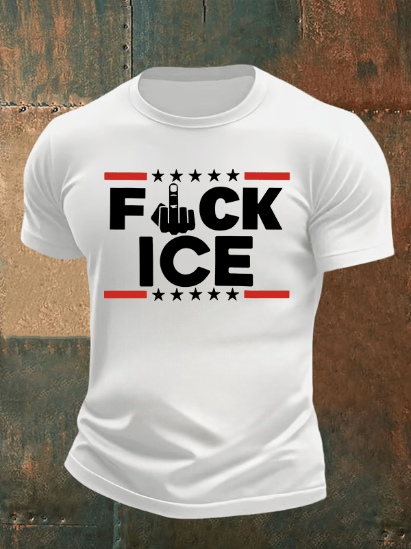 Men's ICE  Print  T-Shirt