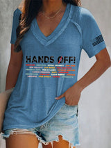 🔥Buy 3 Get 15% Off🔥Women'S FDT “Hands Off” Print T-Shirt