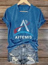 Women's Artemis II Print Casual T-Shirt