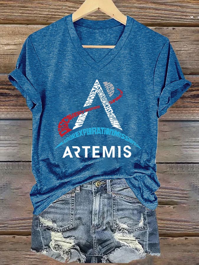 Women's Artemis II Print Casual T-Shirt