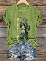 🔥Buy 3 Get 15% Off🔥Women's Penguins Flippers Up Printed V Neck T-shirt