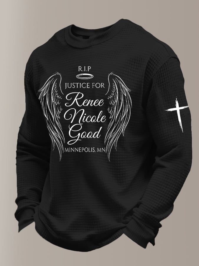 Men's Justice for Renee Nicole Good Printed Casual Sweatshirt