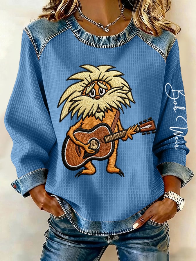 🔥Buy 3 Get 15% Off Women's Vintage Rock Tribute Print Casual Sweatshirt