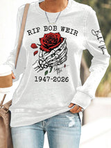 🔥Buy 3 Get 15% Off Women's Vintage Rock Tribute Print Casual Sweatshirt