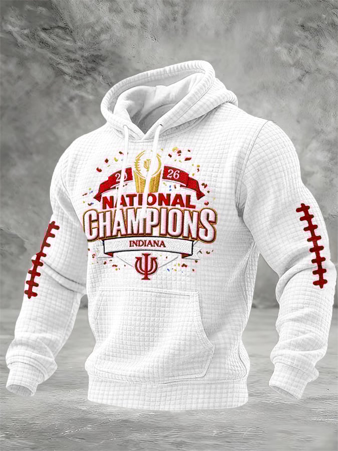 Men's Football Printed Casual Hoodie