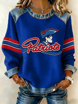 Women's Rugby Print Sweatshirt