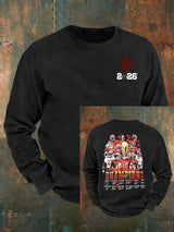 Men's   Football Print  Sweatshirt