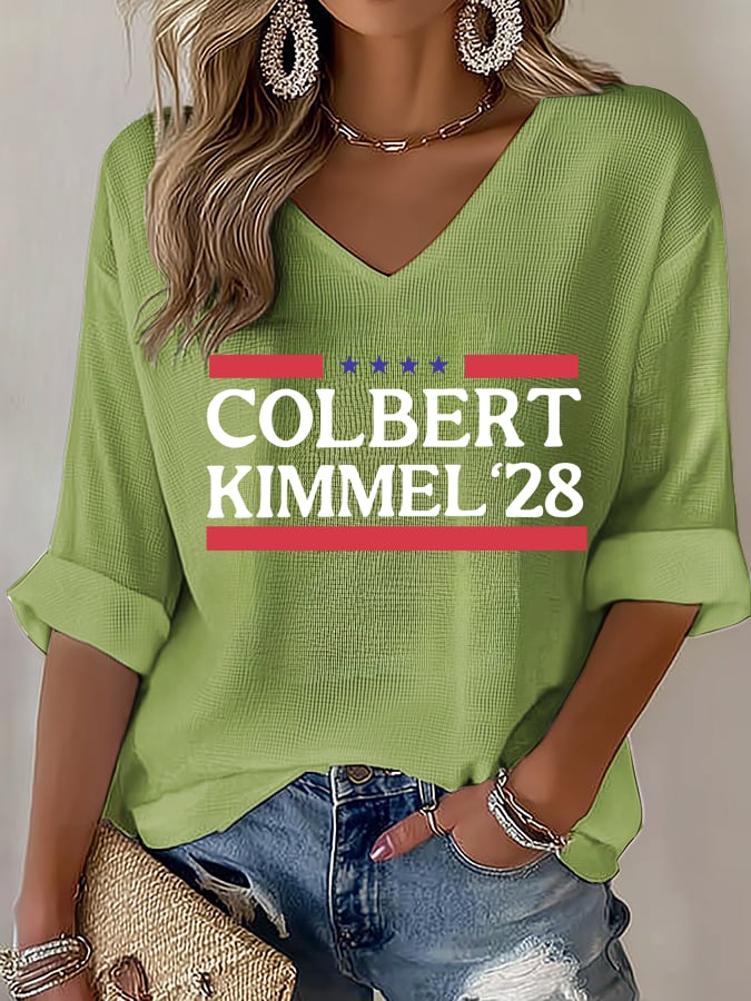 Women's Talk Show Colbert Kimme Legend 2028 T-shirt