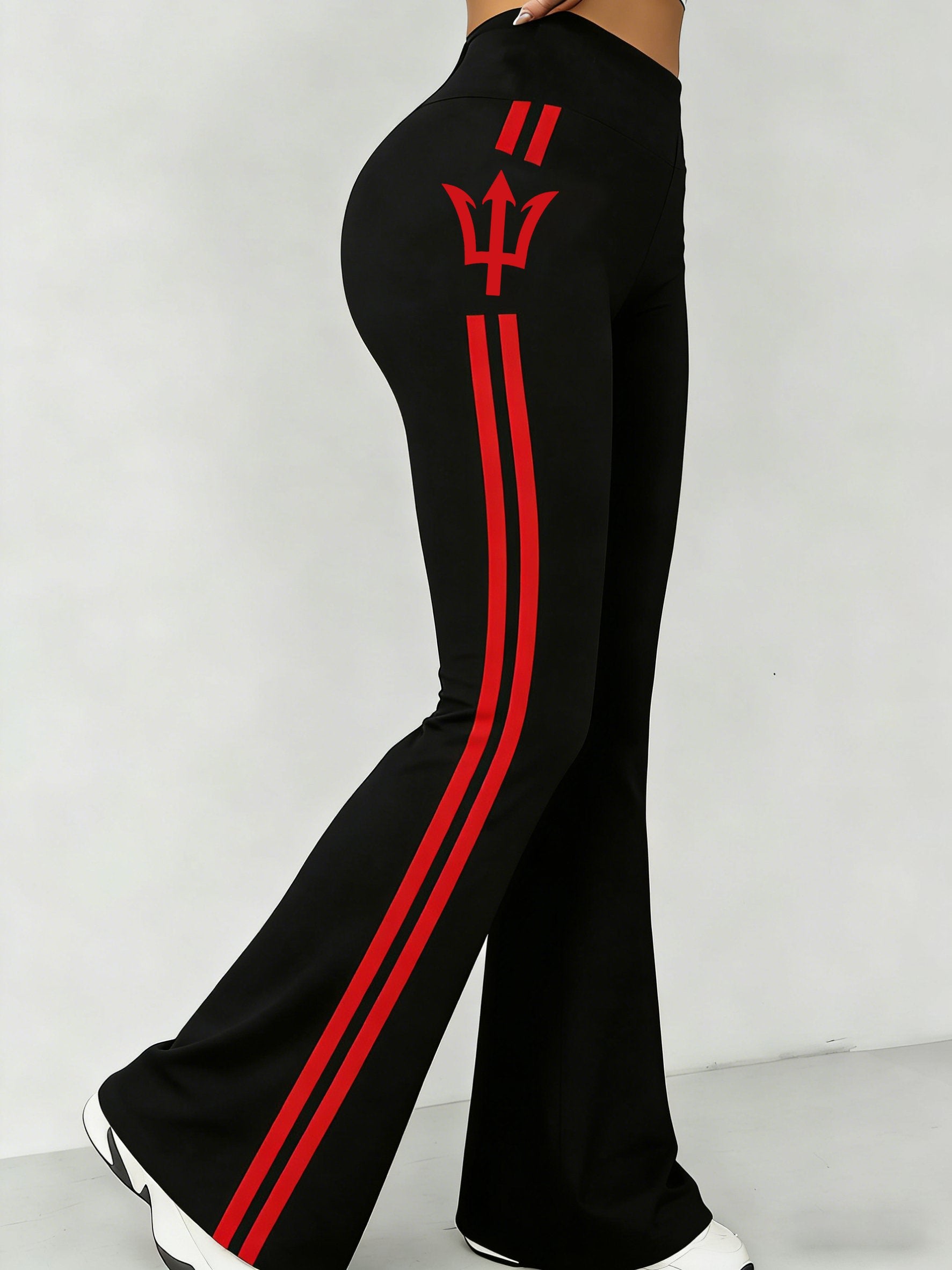 Ladies Football Striped ArtBell Bottoms