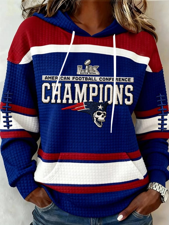 Women's Football Print Casual Sweatshirt