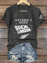 Women's Artemis II Print Casual T-Shirt