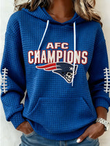 Women's Football Print Casual Sweatshirt