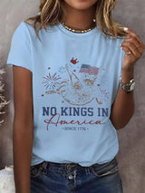 🔥Buy 3 Get 15% Off🔥Women's No King In America Printed  T-Shirt