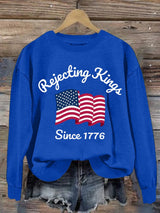 🔥Buy 3 Get 15% Off🔥Women's Rejecting Kings Print Sweatshirt