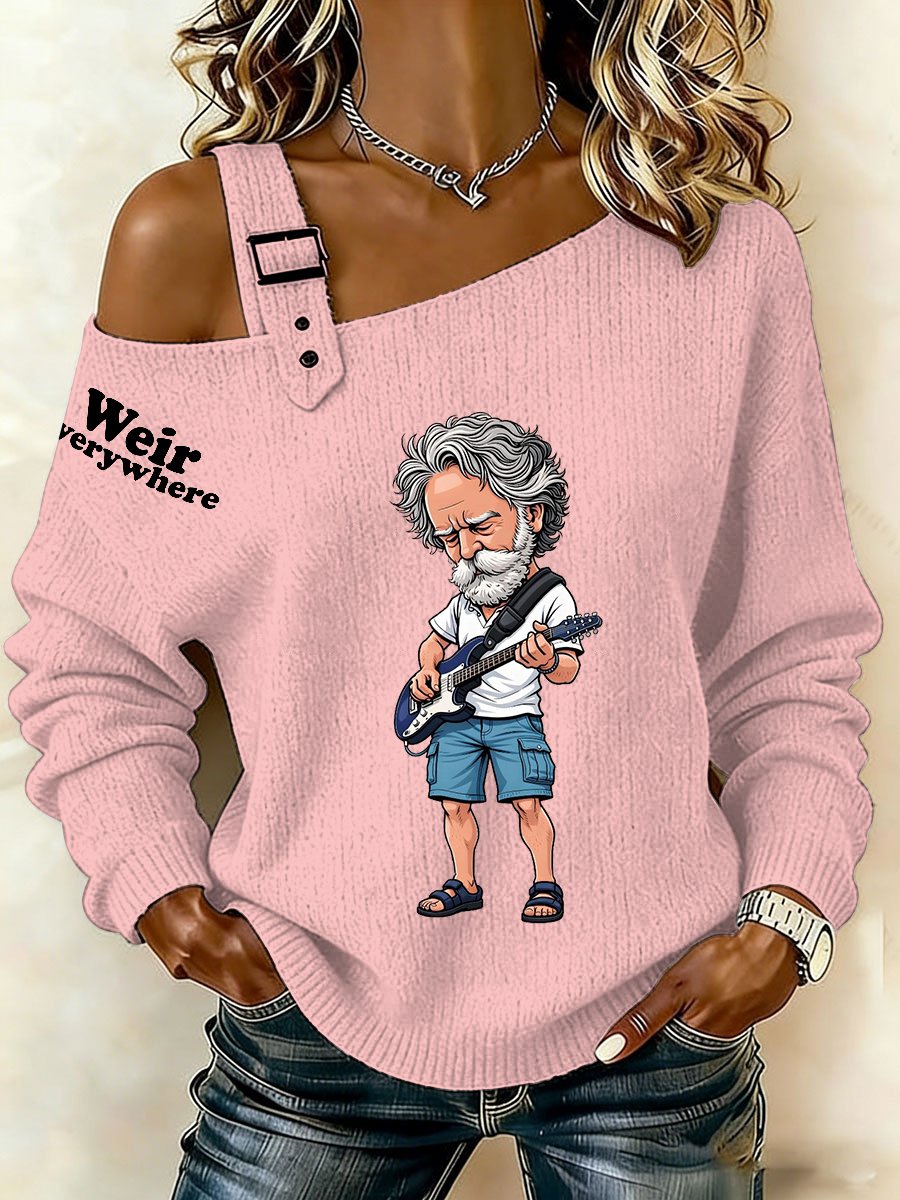 🔥Buy 3 Get 15% Off Women's  RIP Bob Weir Weir Everywhere Print Sweatshirt