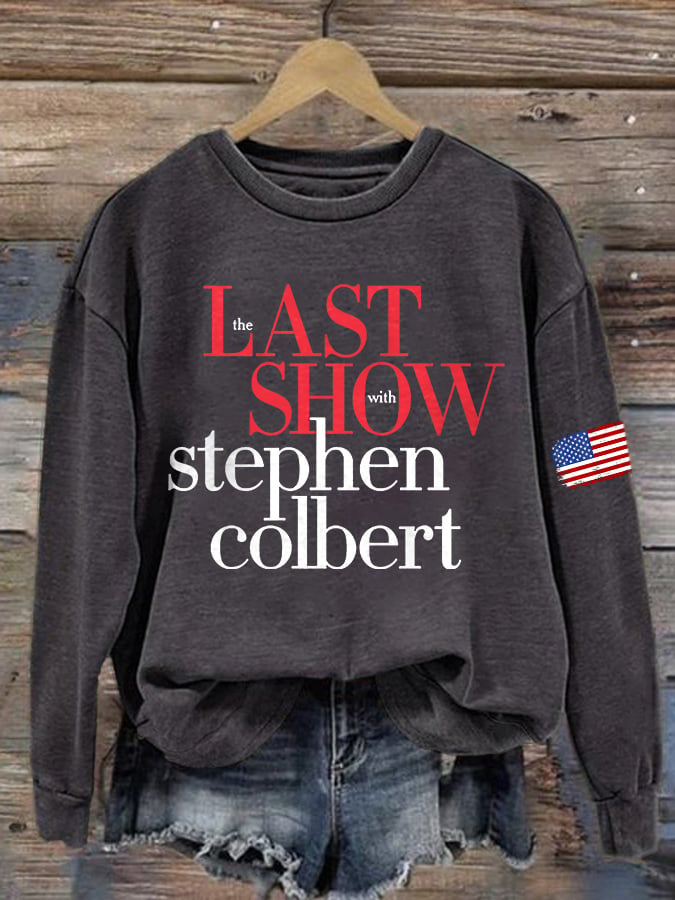 Retro Last Show Print Sweatshirt