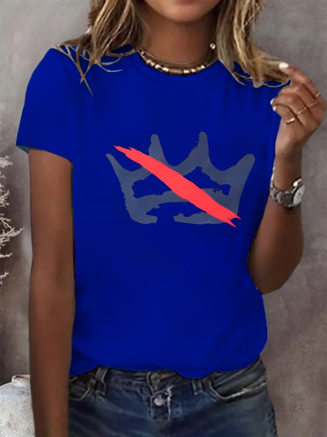 🔥Buy 3 Get 15% Off Women's  America has no kings Printed Casual T-Shirt