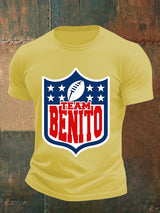 Men's  Team Benito Puerto Rico Print Casual Tee